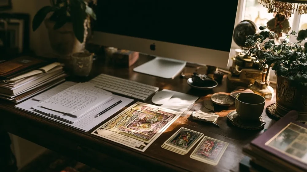 Collègue toxique : comment protéger votre énergie au travail — notes factuelles et échanges professionnels sur un bureau organisé, ordinateur sans texte lisible